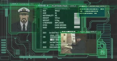 Amoretti files scene from From Ghost in the Shell